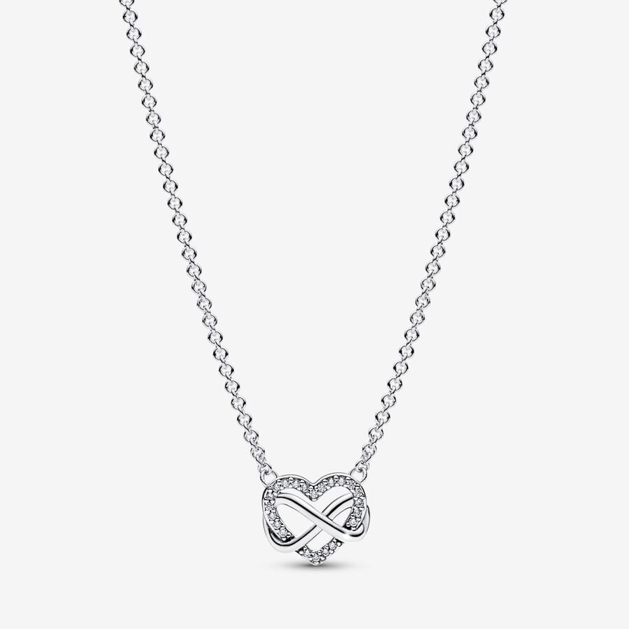 Collier Cœur Infini Scintillant