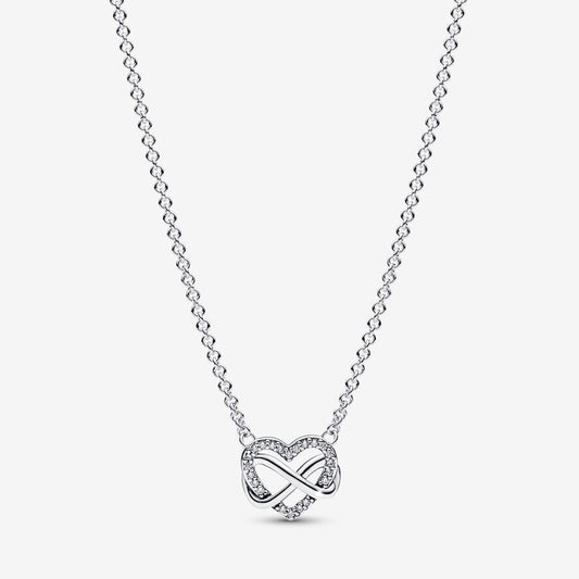 Collier Cœur Infini Scintillant